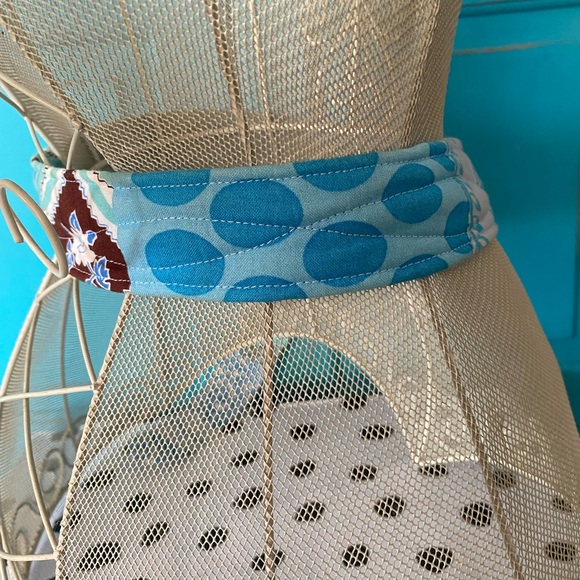 Bari J Handmade Belt-Quilted Cotton Fabric Rhinestone Buckle Adjustable Gift - Picture 8 of 10